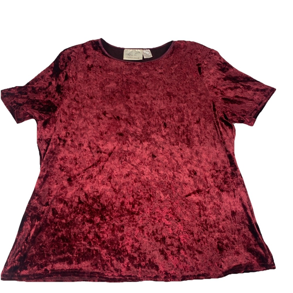 Kathie‎ Lee X-Large Burgundy Velvet